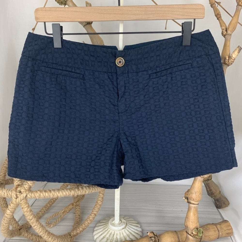 Banana Republic Navy Blue Textured Shorts NWT